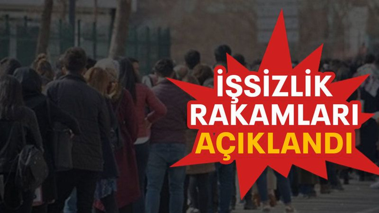 İşsizlik rakamları açıklandı